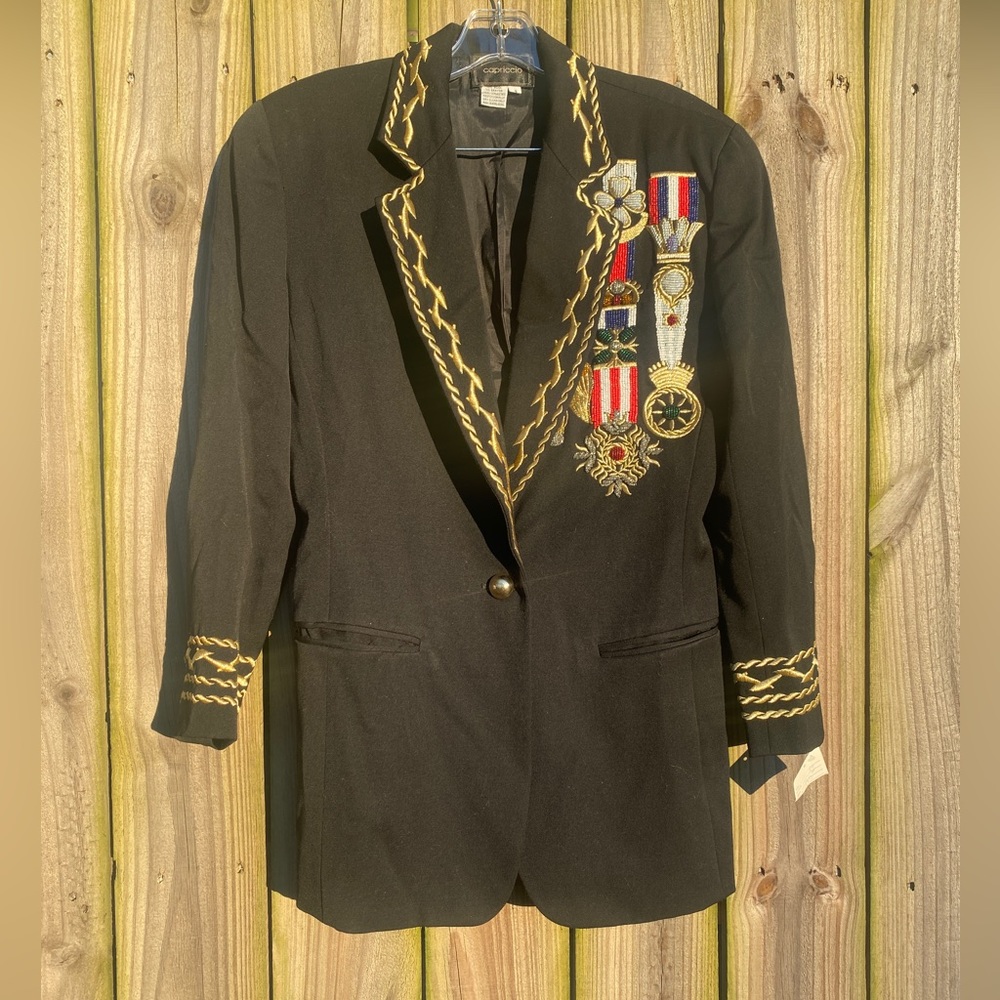 Vintage beaded nautical blazer